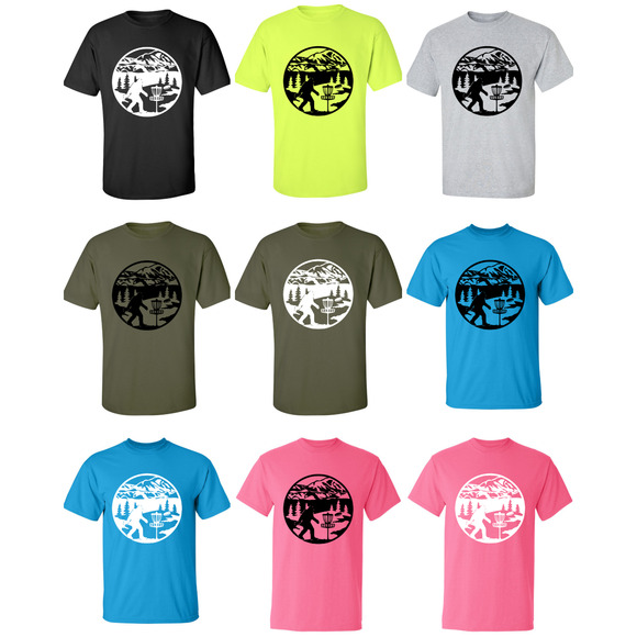 Disc Golf T Shirt SASQUATCH MOUNTAINS Discgolfer Discgolfing Shirt - Picture 3 of 16